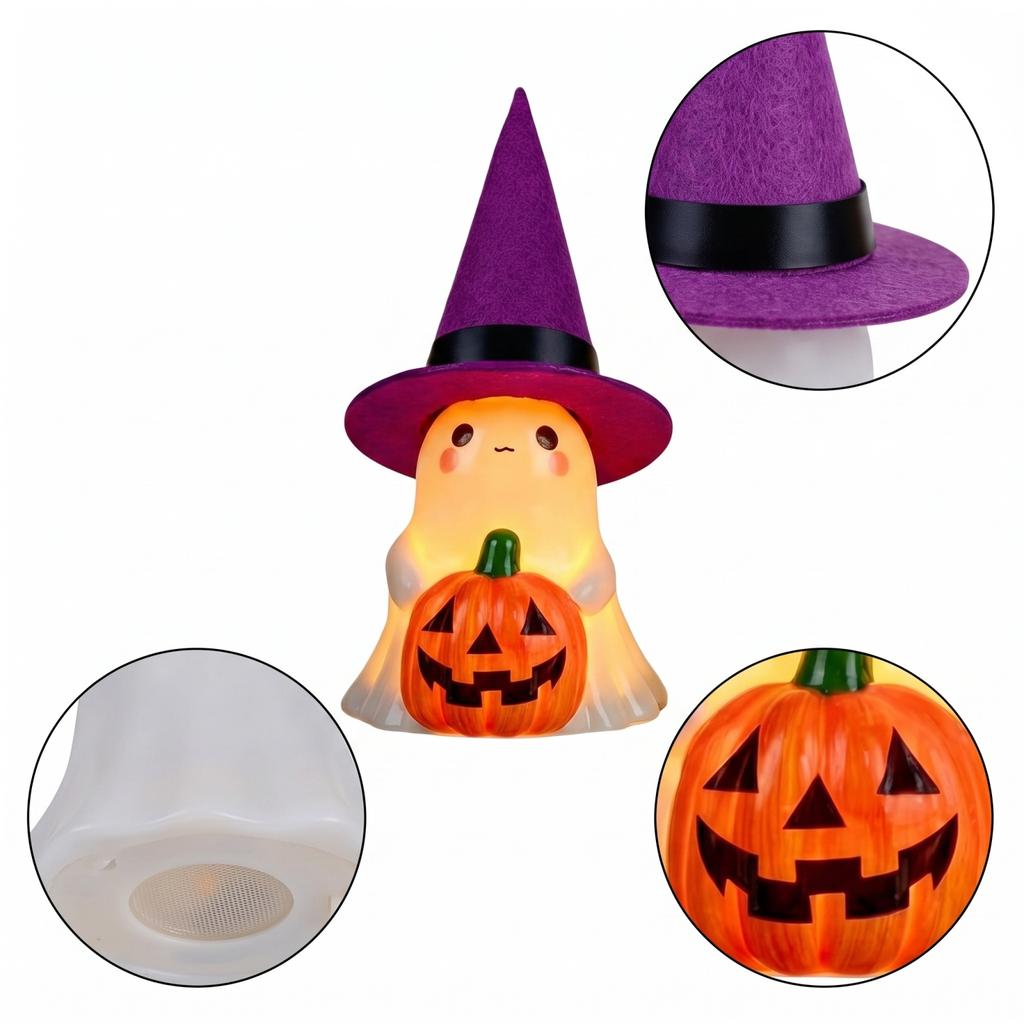 Halloween Night Light Decoration - Cute Ornament for Home Decor, Small Table Decorative Light