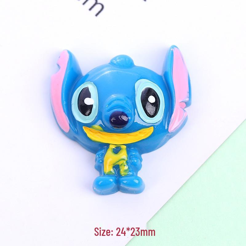 Cartoon Stitch Epoxy Phone Case & Resin Fridge Magnet Storage Box Sticker Set