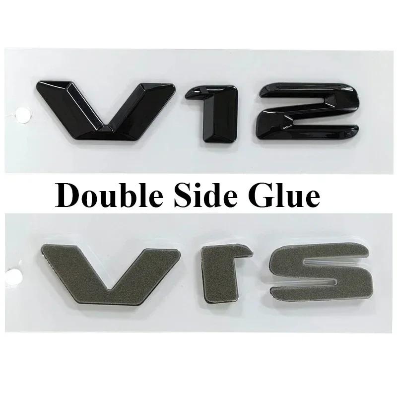 3D ABS Car Fender Badge ABS Stickers For Mercedes Benz V12 CL600 W140 M275 CL 500 S600 V12 Emblem Logo Sticker Badge Accessories