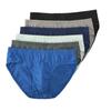 Men Summer Briefs Mid-rise Elastic Waistband Panties Solid Color U-convex Breathable Underwear for Daily Wear Sleep