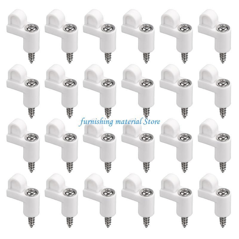 Y5GD Nylon Window Screen Retainers & Metal Screws Weatherproof Screen Clip Fasteners  Set Of 24 For Frame Stabilization