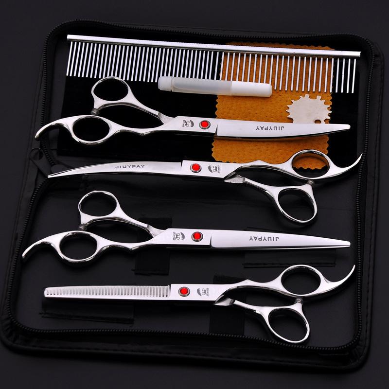 7Inch Pet Grooming Scissors Kit  Stainless Steel Trimming Pet Scissors Tool