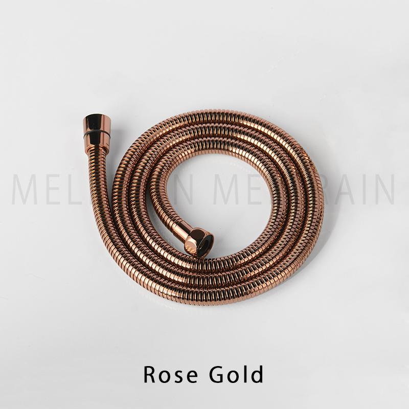 High Quality Black Shower Hose Bathroom Fitting Stainless Steel Soft Bath Tube 1.5 Meter Water Pipe Chrome,Burshed Gold,Grey,ORB