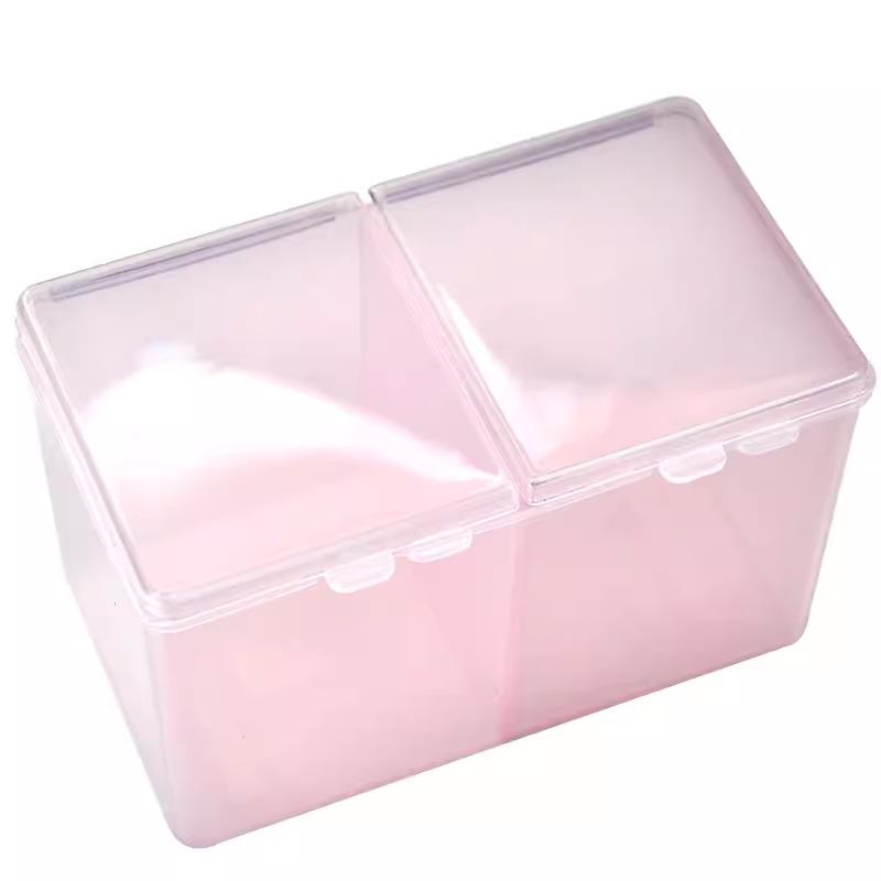 1Pc-Portable Storage Box Nail Accessoires Wipes Cotton Pads Swab Rods Container Case Nail Art Toos Organizer