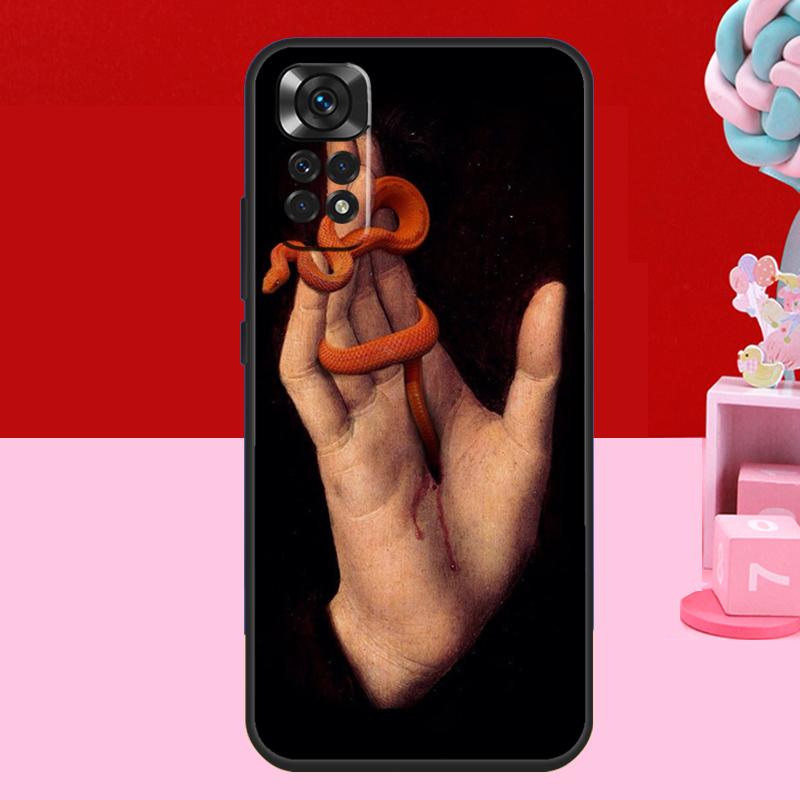 

Hand Snake Case For Xiaomi Redmi Note 14 13 12 11 10 15 Pro Plus Redmi 15 C 10C 12C 13C 14C Soft Cover Redmi Note 13 Pro 4G