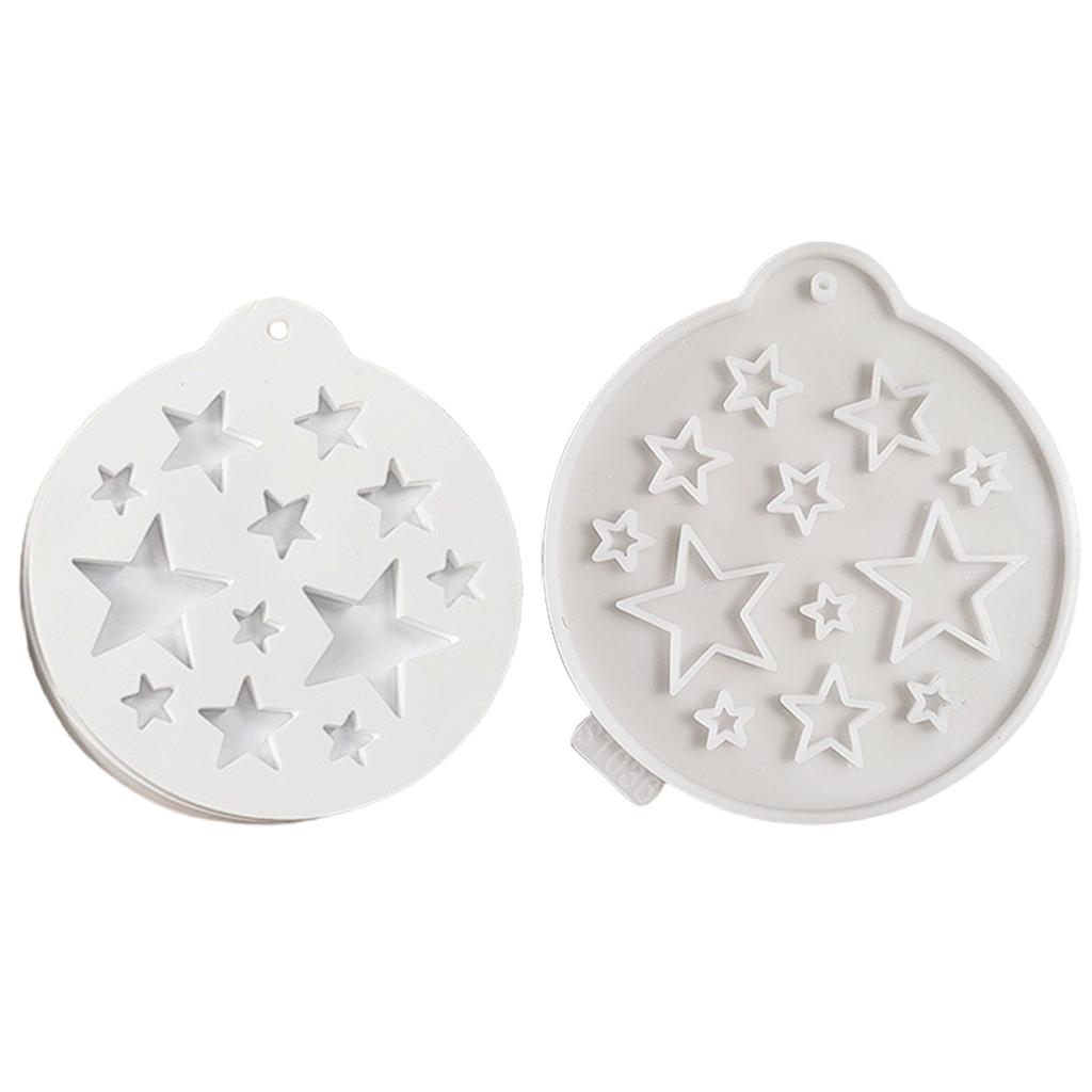 Easy Releasing Silicone Mold Round Shape Christmas Pendant Molds Suitable for Home Decoration and Crafting Pendant