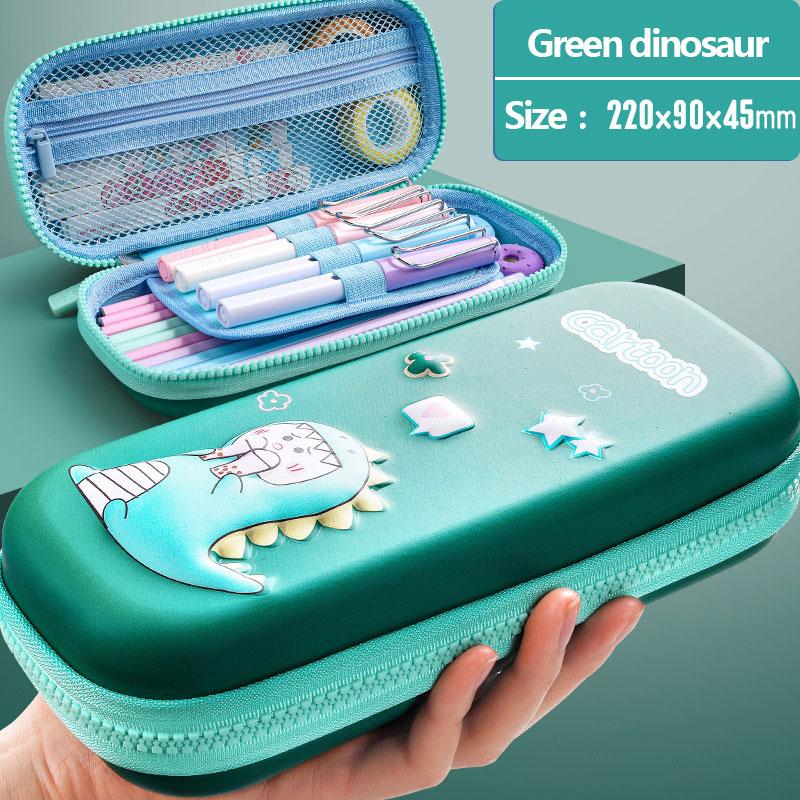 3D Pencil Case Kawaii Cartoon Large Capacity Soft Waterproof Cover  Creative Multi-functional School Supplies Stationery Box