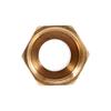 2PCS G1/2" Male to G3/4" Female Brass Pipe Reducer Brass Material Hex Head Design Pipe Fitting Coupler Pipe Fitting