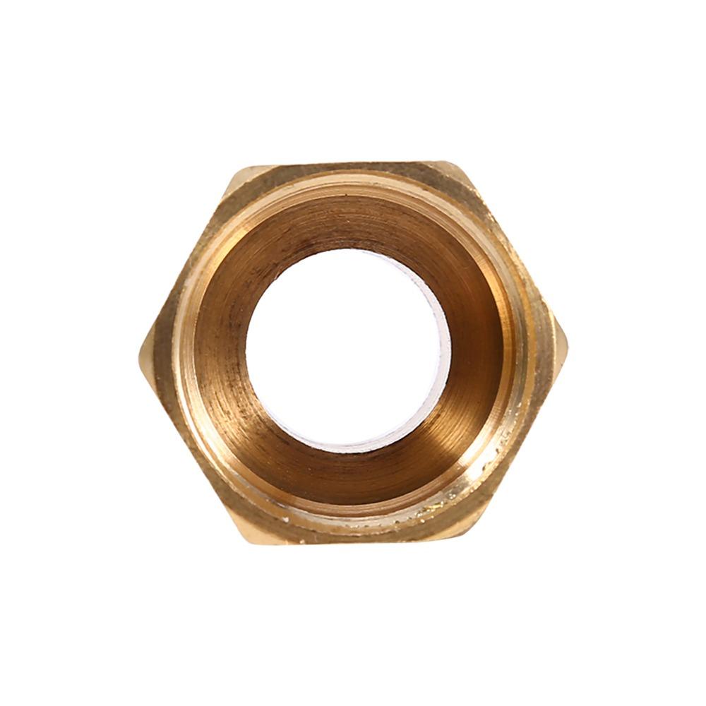 2PCS G1/2" Male to G3/4" Female Brass Pipe Reducer Brass Material Hex Head Design Pipe Fitting Coupler Pipe Fitting