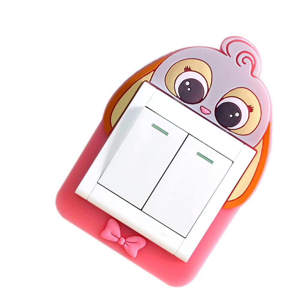 Washable Paste Free Luminous Light Switch Washable Paste Free Luminous Paste Socket Protective Cover Wall Decor Non-Stick Sticker