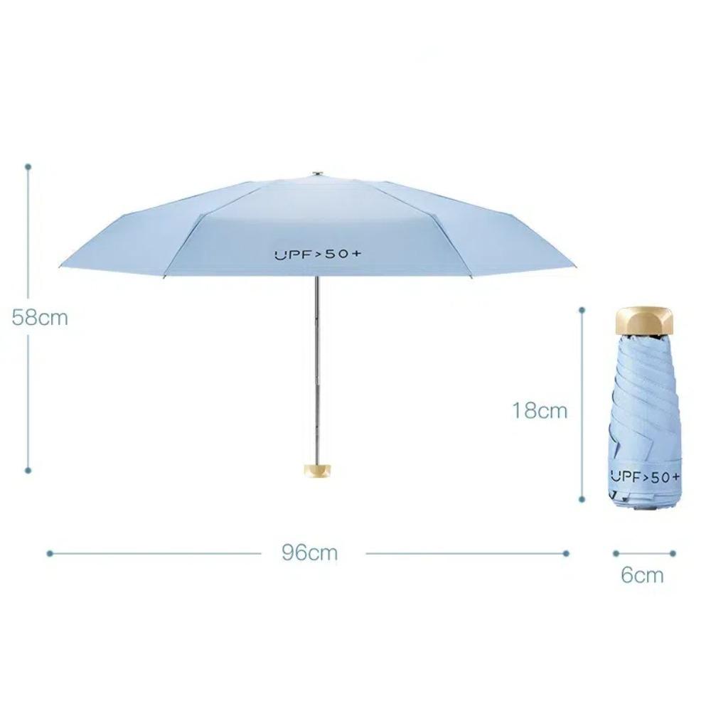 UV Protection Mini Sun Umbrella Ultraviolet Protection Pocket Parasol Capsule  Outdoor