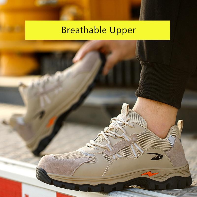 Sommer Arbeitssicherheitsschuhe Sneaker durchstichsichere Sicherheitsschuhe für Herren leichtgewichtige Sicherheitsschuhe Herren Arbeitsschuhe mit Stahlkappe