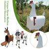 Unique Chicken Cow Horse Mailbox Metal Wall Mounted Post Garden Animal Mailboxes Crafts Outside Box Decoration Farm Weather I1H3