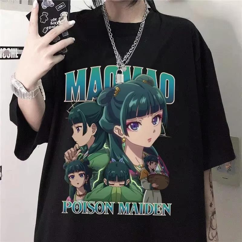 2025 New The Apothecary Diaries Printed T-shirt Women's Personalized Summer Shirt Casual Anime Harajuku Women Graphic T Shirts