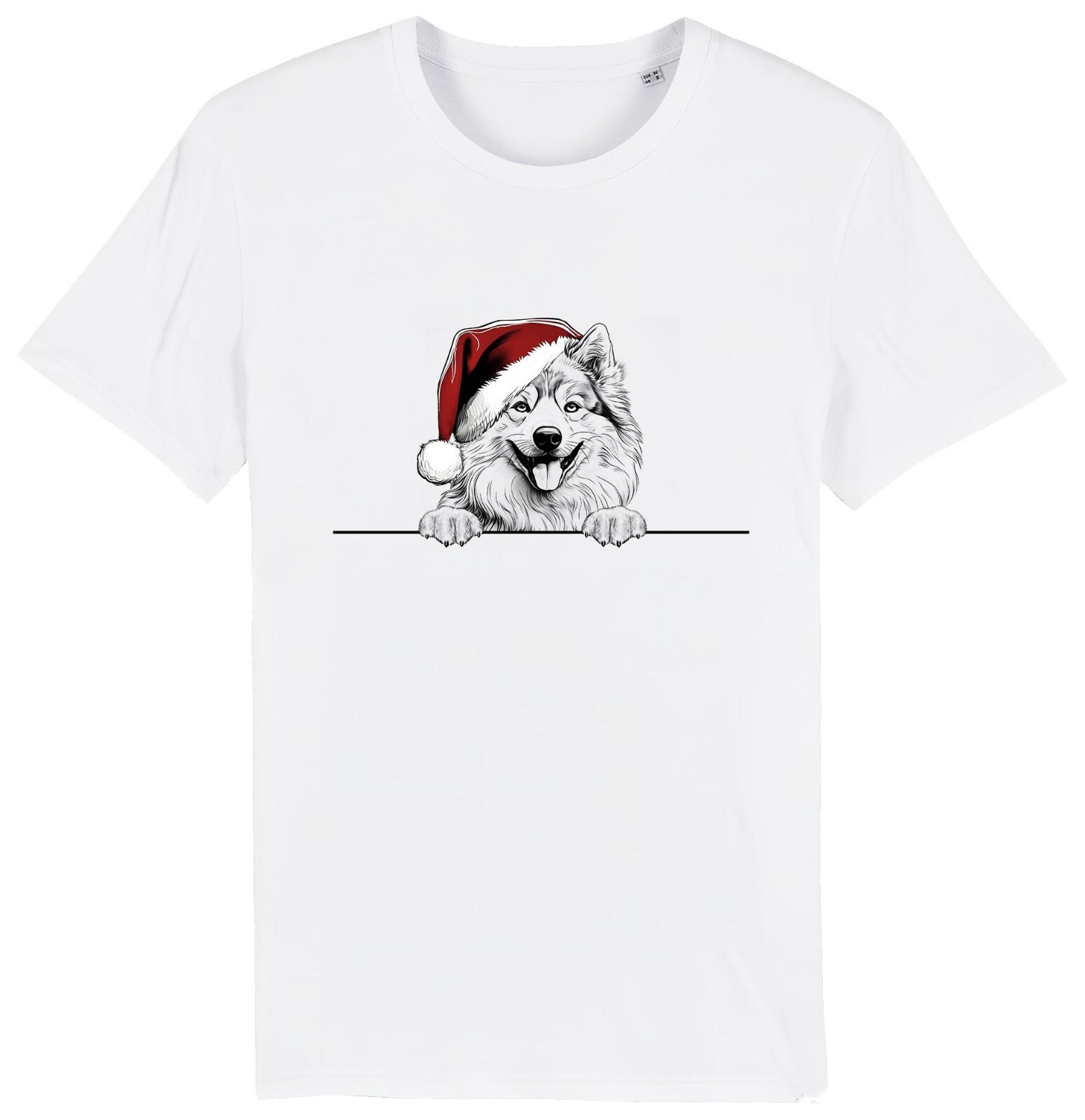 FINNISH LAPPHUND Christmas Dog T-Shirt Mens Womens Tees Top Mens Womens Dogs Gift Mum Dad Xmas 4XL