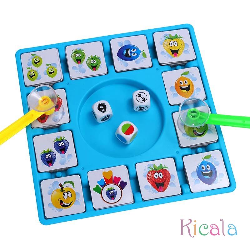 Fruit Suction Board Game for Kids Interactive Parent-Child Party Game Educational Puzzle Toy Reaction Training Mixed Color Gift