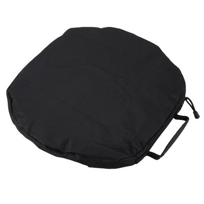 Grill Pan Storage Bag Oxford Cloth Portable Round BBQ Griddle Storage Pouch Camping Skillet Bag with Handle for Outdoor Cooking Picnic