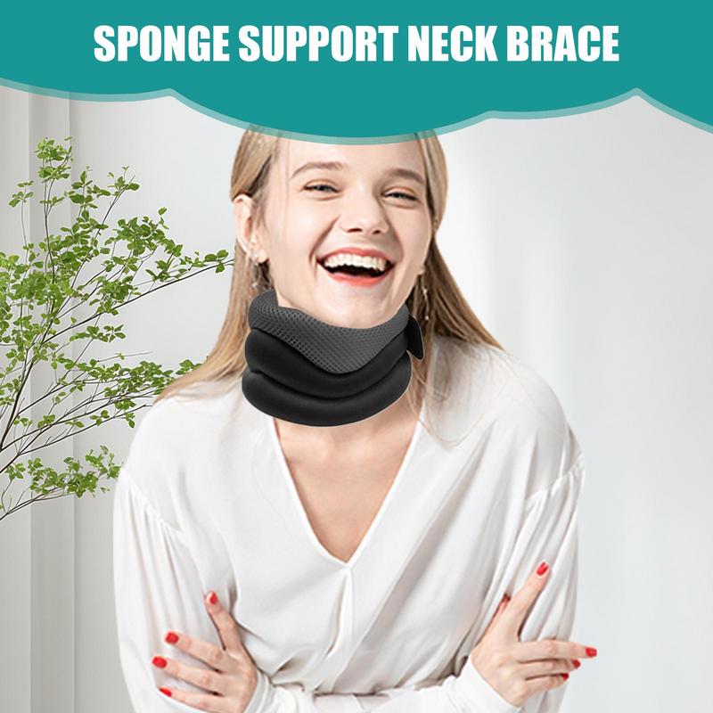 Neck Support Brace Cervical Neck Collar Soft Support Corrector Breathable Wrap Reusable Adjustable Keep Vertebrae Stable For
