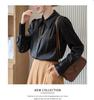 2024 Spring Elegant White Long-Sleeved Women's Top