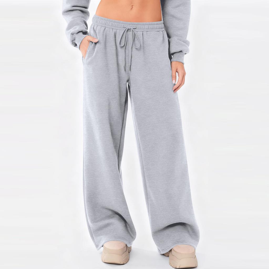 Sweatpants Women Wide Leg Sweatpants Women Lounge Pants Women Womens Sweatpants Loose Fit Drawstring Waist Casual Pants for Daily Wear