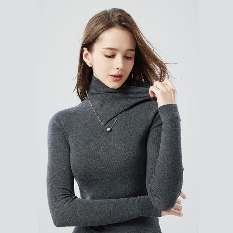 Women's 100% Wool Turtleneck Pullover Sweater