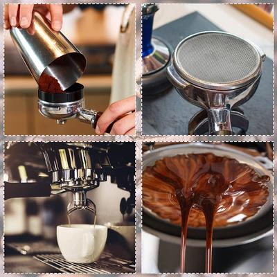 Filtro de Café de Camada Dupla Malha Fina Resistente ao Calor Tela de Disco de Café Acessórios Profissionais para Espresso Fácil de Usar