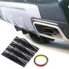 Car Rear Lower Bumper Wing Lip Diffuser,Anti-Crash Spoiler Shark Fin Protector,Rear Bumper Splitter Lip Wing,Curved 4PCS Parts