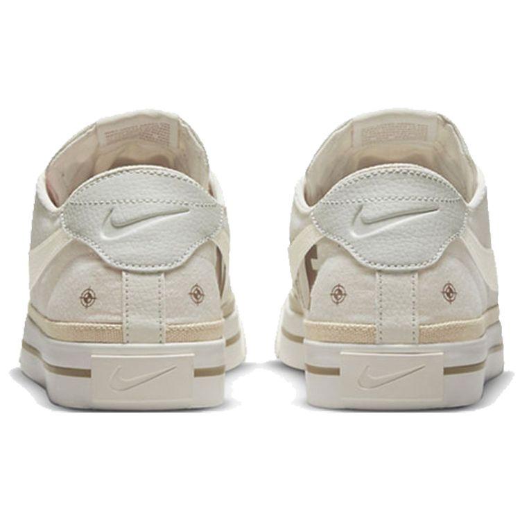 Nike Court Legacy Canvas Logo Print Low Top Skate Shoes Men Sneaker Gray DN4232-012