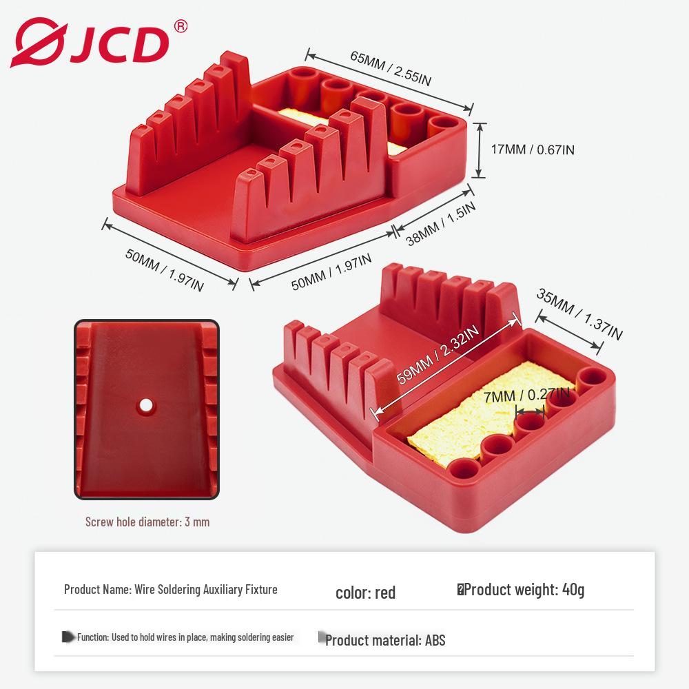 JCD SWG30 Soldering Iron Kit: Includes Stand, 5 Tips, Storage Bracket, and Wire Clip