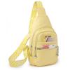 Women Chest Bag PU Leather Fashion Shoulder Bag Simple Casual Chest Waist Pocket
