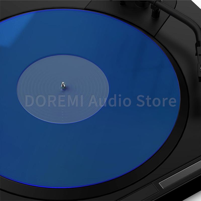 30cm Acrylic Turntable Slip Mat Reduce Static Dust Noise Replacement Record Platter Slipmat for 12 Inch LP Vinyl Record Player
