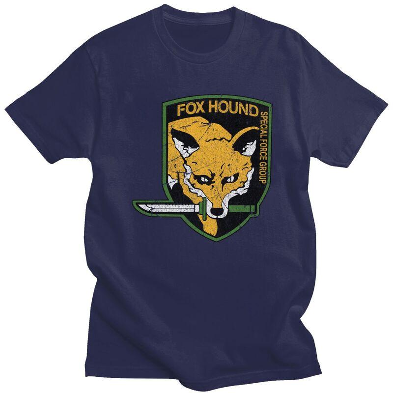 Custom Metal Gear Solid Fox Hound T Shirt Men Short Sleeves 100 Cotton Tshirt Video Game Tees Fashion Tshirts