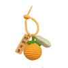 Persimmon Ruyi Good Things Happen Pendant Handwoven Peanut Keychain Good Meaning Bag Couple Keychain
