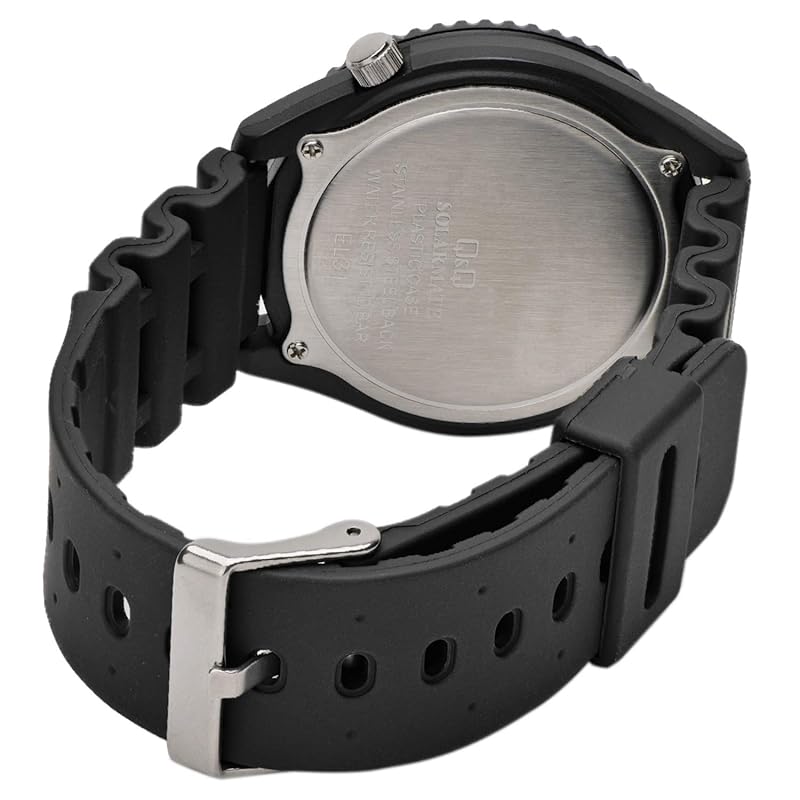Citizen Q&Q Men's Solar Watch, 10 ATM Water Resistant, Analog, Urethane Strap, H064-001, Black
