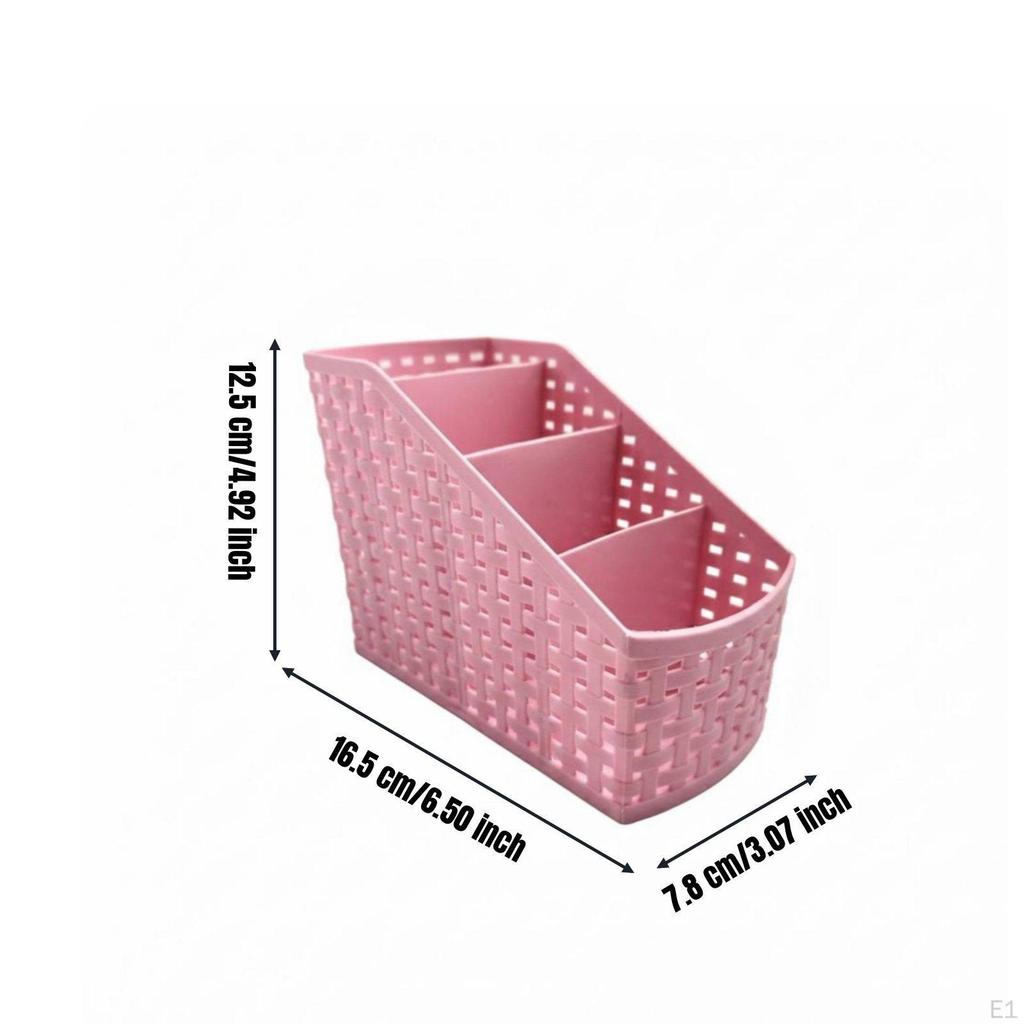 Slanted Stationery Organizer Stylish Design Desktop Storage Box Space Saving MultiCompartment