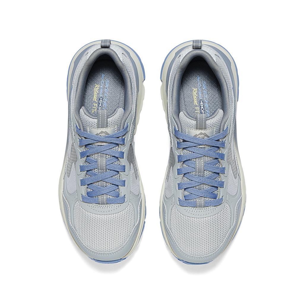 Skechers DLUX Journey Comfortable Versatile Durable Low-Top Hiking Shoes Women hiking shoes Gray Blue 180223-GYBL