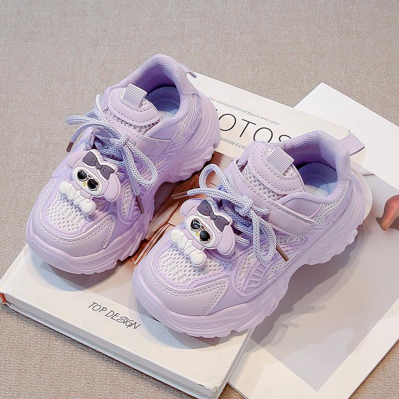 

Детские кроссовки мультяшные 2025 новинка корейская версия детских кроссовок папиных дышащие для девочек среднего и старшего возраста кроссовки для бега универсальные 30 фиолетовый