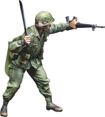 Bravo 6 Current US Vietnam 1st Infantry Division Soldier Resin Kit 1/35 Machete-wielding B6-35345
