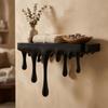 3D Printed Drip Floating Shelf Stable Wall Storage Rack Decorative Melting Wall Shelf  Bedroom