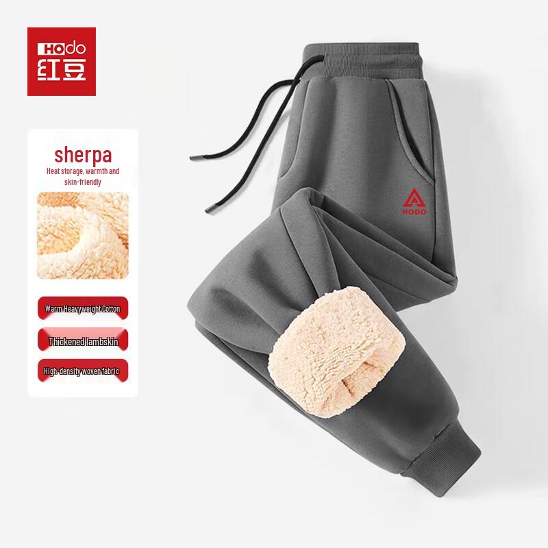 

Hodo Men s Thermal Lined Windproof Lamb Fleece Jogger Pants 4XL