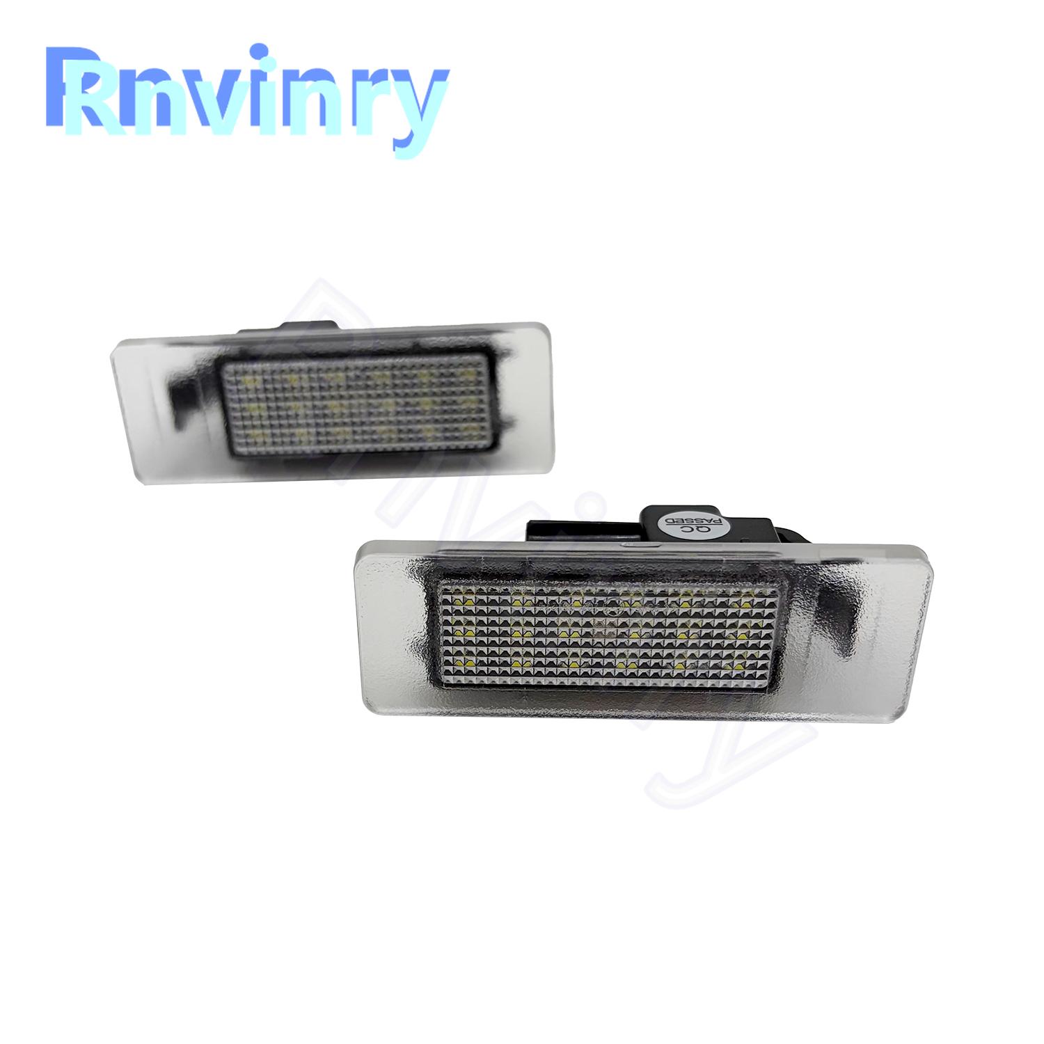 2pcs LED License Number Plate Light For Infiniti QX30 16-19 QX50 19-22 QX60 22- Q60 17-21 Q50 18-22