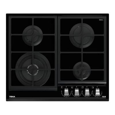 TEKA Gas Hob - 4 Burners - Ceramic Glass Surface - Integrated Self-Ignition