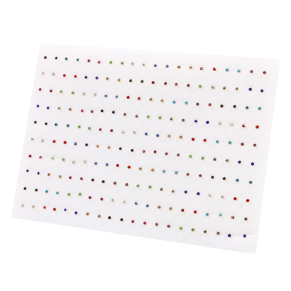 100Pairs Acrylic Crystal Heart Star Moon Small Stud Earrings Set For Women Girl Animal Flower Plastic Earring Trend Jewelry
