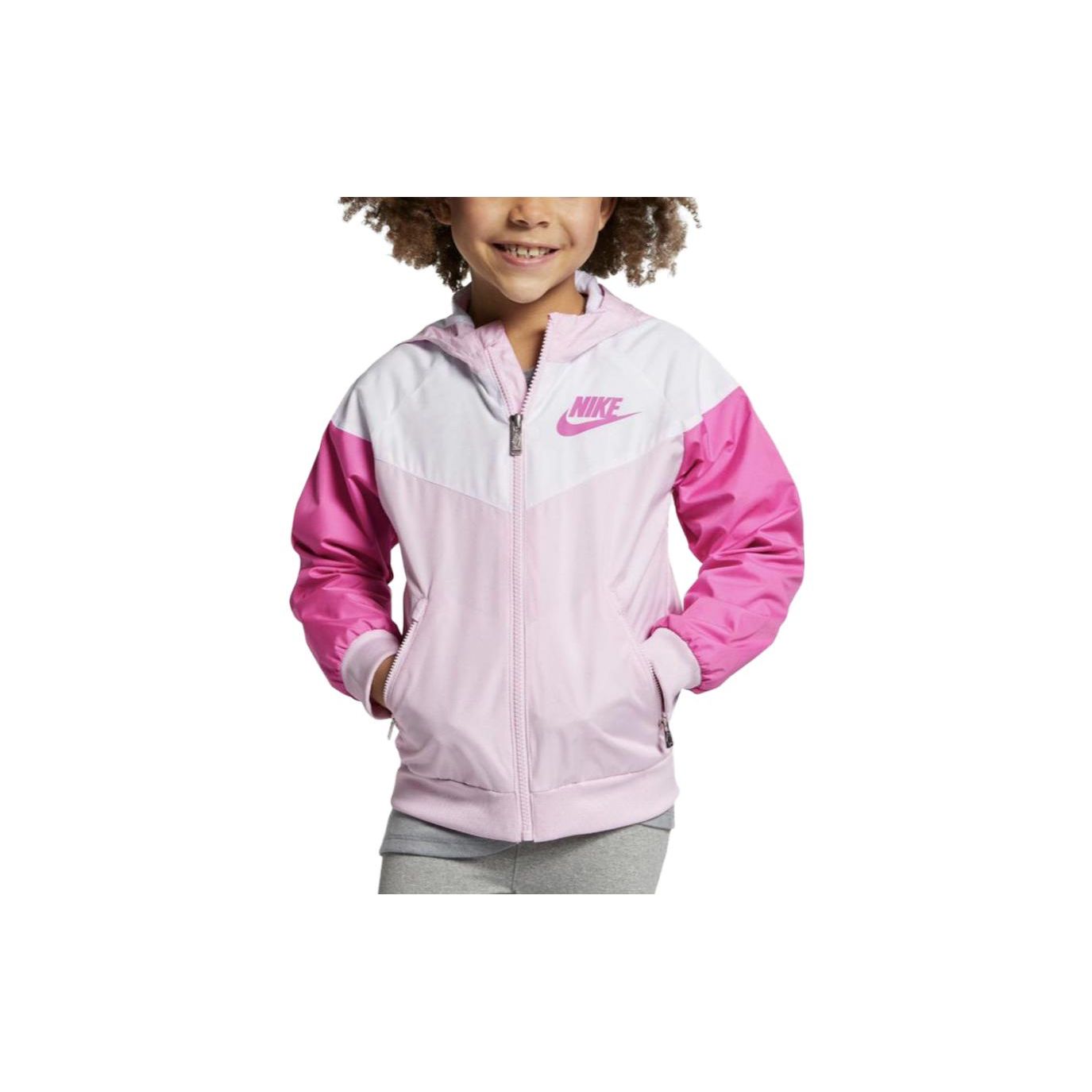 

Куртка Nike Color Block Zip-Up Hooded Jacket Kids Jackets Pink HA3307-663 S