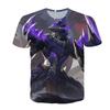 Men Women Gaming T-Shirt With 3D Digital Print Character Design Casual Short Sleeve Tee