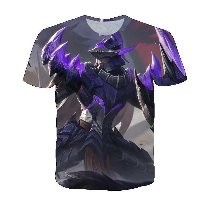 Men Women Gaming T-Shirt With 3D Digital Print Character Design Casual Short Sleeve Tee