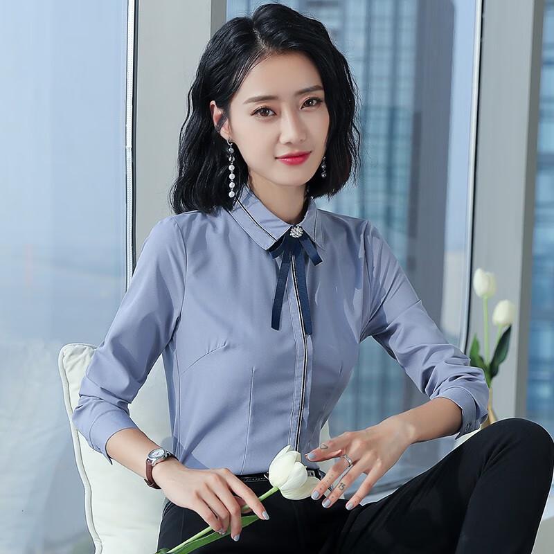 Trueman Women s Professional Slim Fit Long Sleeve Shirt L