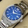 Automatic Watch Analog Mechanical Automatic Winding Waterproof Metal Band Bentley Blue Silver [Clefer] Men's BT-AM392-NVS