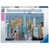 Puzzle - ravensburger - ich bin new york - 1000 pièces - multicolore - voyage et cartes