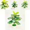 Ficus Pandurata Hance Artificial Plant With Plastic Leaves For Home Decor And Gift